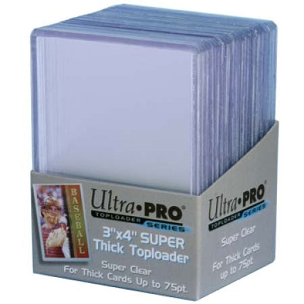 Ultra Pro - 3 x 4 Inch Toploaders Super Thick Clear 25 Pack