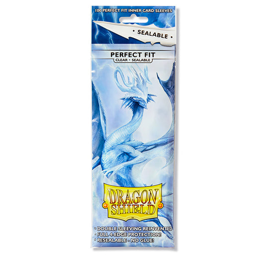 Dragon Shield - Perfect Fit Standard Size Sealable Sleeves 100pk - Clear