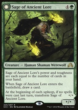 Sage of Ancient Lore / Werewolf of Ancient Hunger