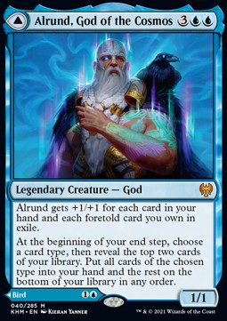 Alrund, God of the Cosmos // Hakka, Whispering Raven